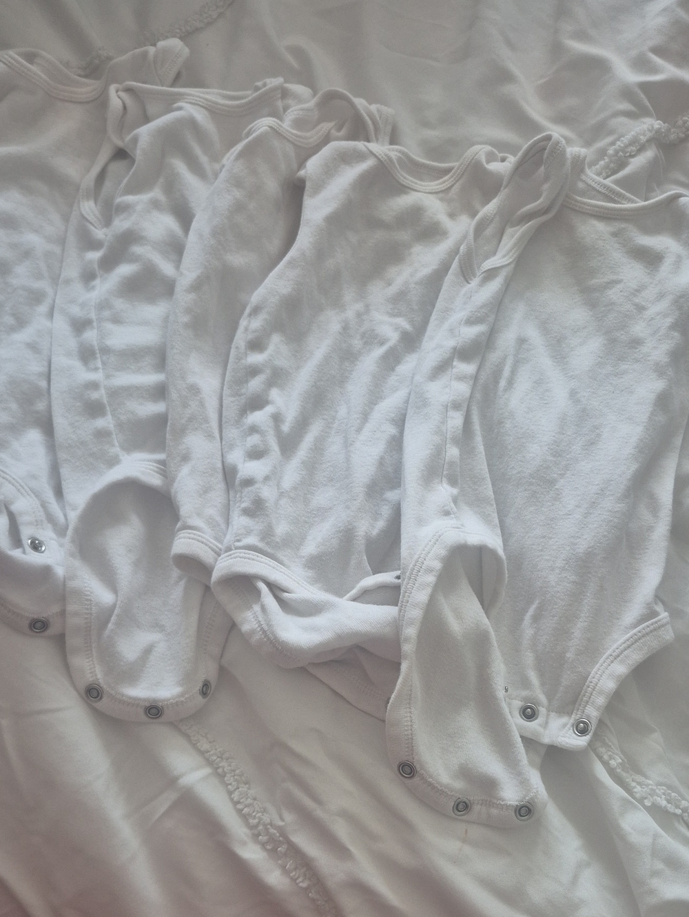 Carter's White Baby Onesies - Pack of 4
